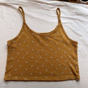 American Eagle Floral Cropped Tank